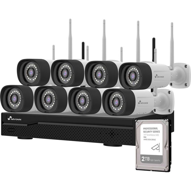Valvontakamerapaketti Celotron Nivian Professional, 3MP, 8 kameraa, 16 kanavaa, 2Tb