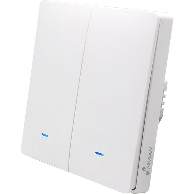 Seinäkytkin valoille Celetron Nivian, 2-osainen, TUYA Smartlife Wifi/Wlan