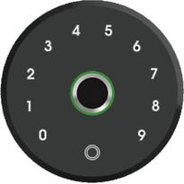 Näppäimistö Celotron A1 PRO+ älylukolle, sormenjälkitunnistimella