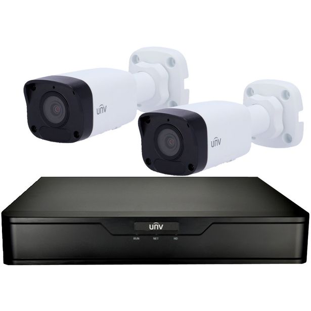 Kameravalvontajärjestelmä Celotron UNV 4K, älykäs tallennin, 4 kanavaa + 1TB kiintolevy + 2kpl keinoälyllä varustetut 8MP/4K kamerat + 2kpl 30m RJ45 kaapelit