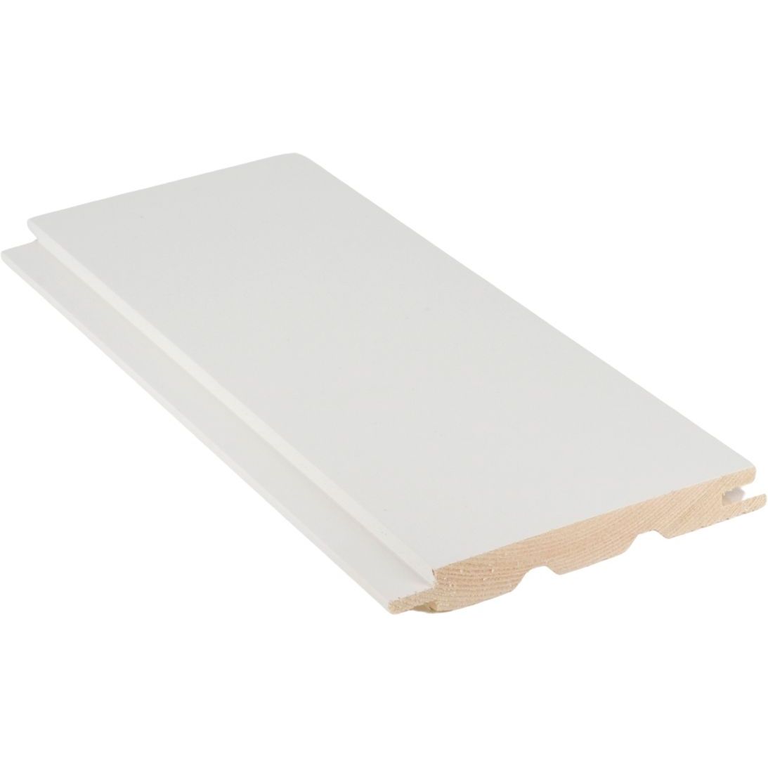 Sisustuspaneeli Cent STS4 15x120x2370mm, mänty, valkoinen, päätypontattu