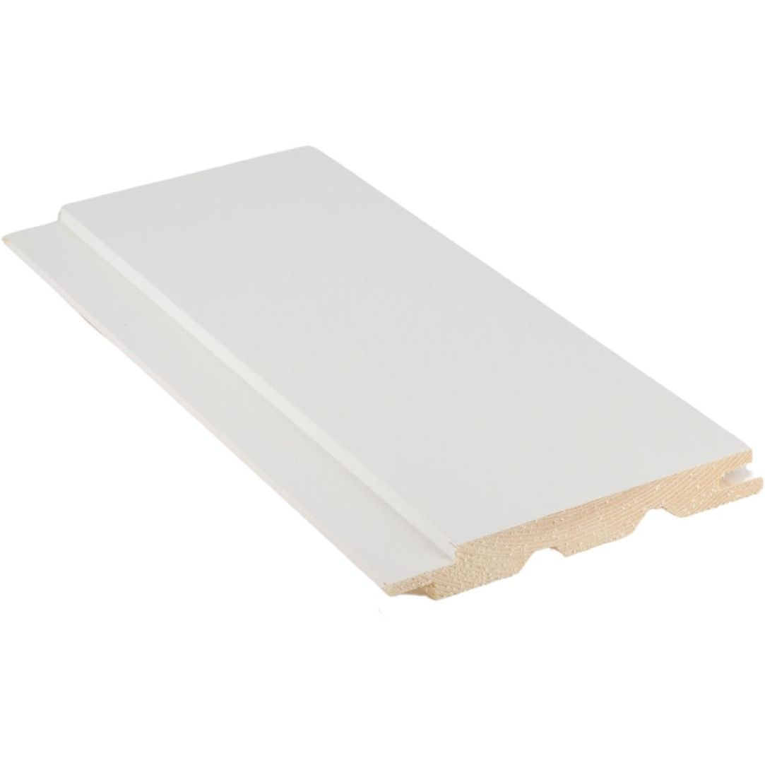 Sisustuspaneeli Cent STS10, 15x120x4480mm, mänty, valkoinen, päätypontattu