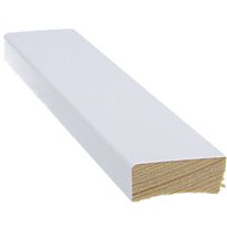 Jalkalista Cent, 12x32x3300mm, mänty, valkoinen