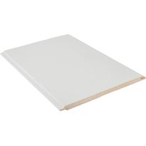 MDF-paneeli Cent STP, 10x195x2080mm, puhdas valkoinen, päätypontattu, 0-sauma
