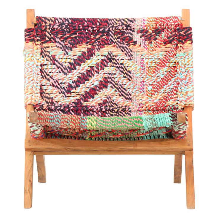 chindi-tuoli Taittuva monivärinen kangas (86608)