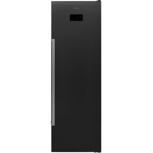 Jääkaappi Cylinda K9185NEBIHE, 59.5cm, musta inox, 390l