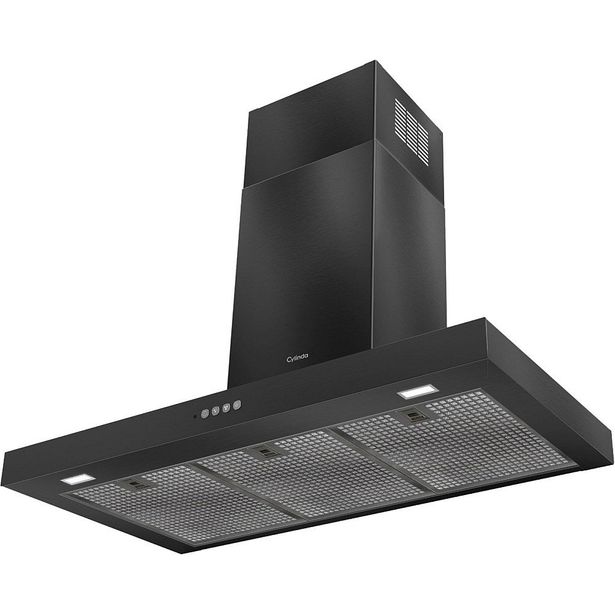 Liesituuletin seinään Cylinda SF190BIA, 90cm, musta, omalla moottorilla