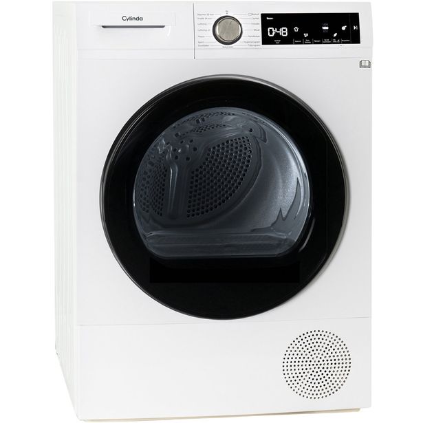 Lämpöpumppukuivausrumpu Cylinda TVP4383XC, 60cm, 8kg