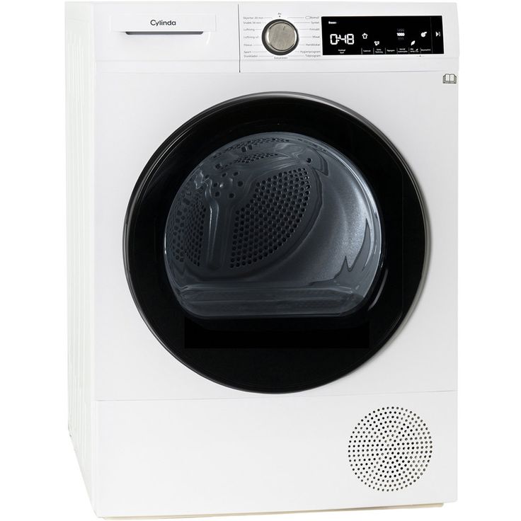 Lämpöpumppukuivausrumpu Cylinda TVP4383XC, 60cm, 8kg