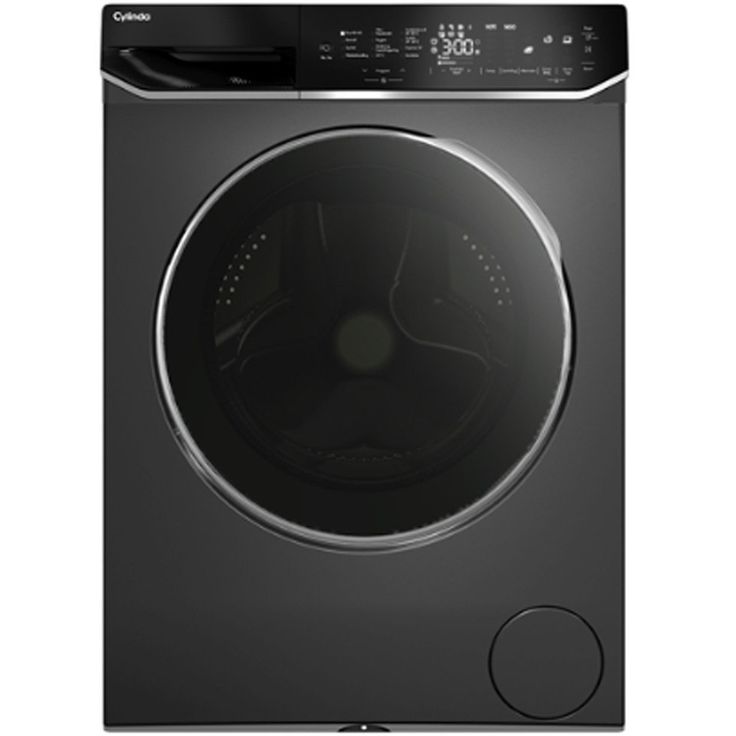 Edestä täytettävä pesukone Cylinda FT911G394BIA, 60cm, antrasiitti, 9kg, 1400rpm