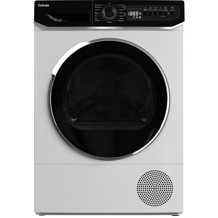 Lämpöpumppukuivausrumpu Cylinda TVP911G28E, 60cm, 8kg