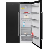 Jääkaappi ja pakastin Cylinda K4485NBIHE - F4485NBIVE, 119cm, musta teräs