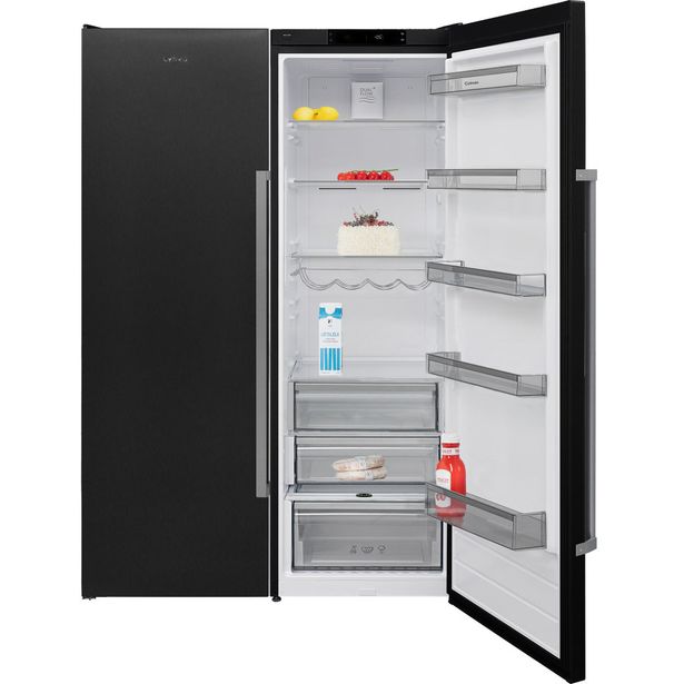 Jääkaappi ja pakastin Cylinda K4485NBIHE - F4485NBIVE, 119cm, musta teräs