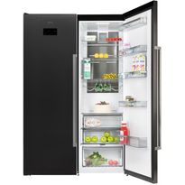 Jääkaappi ja pakastin Cylinda K9185NEBIHE - F9185NEBIVE, 119cm, musta teräs