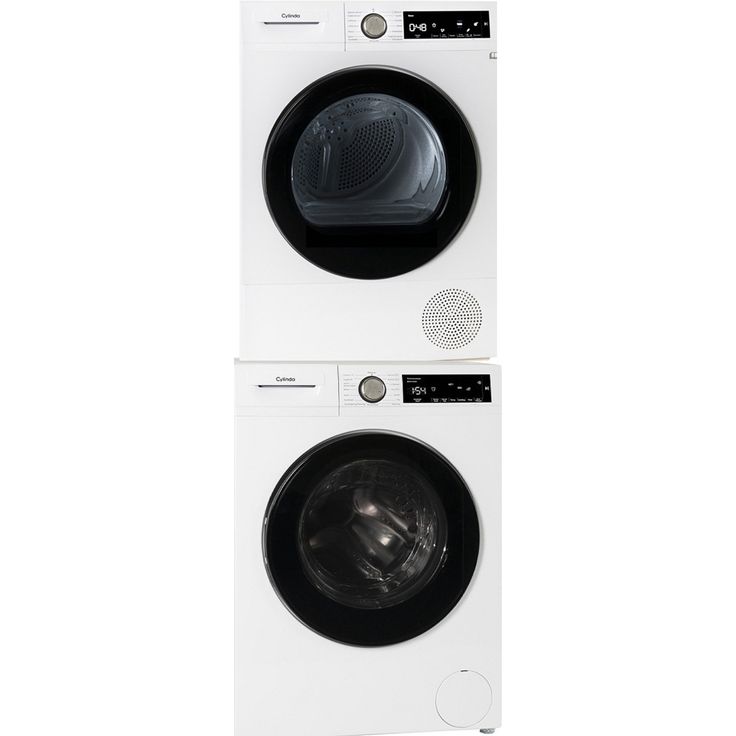 Pesukone ja kuivausrumpu Cylinda FT4484A ja TVP4382XE, 8kg, 1400rpm
