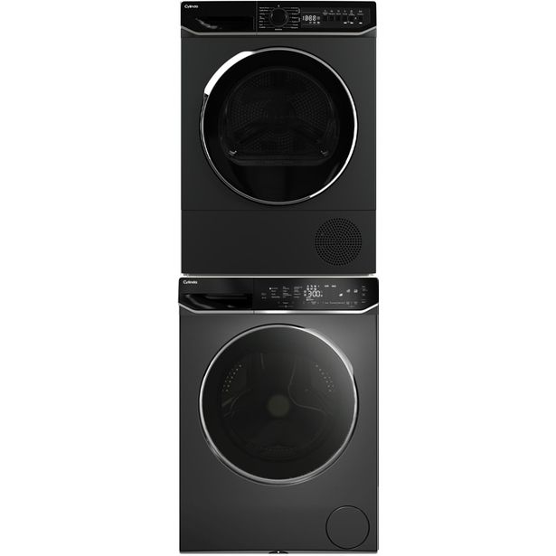 Pesukone ja kuivausrumpu Cylinda FT911G394BiA-TVP911G29BID, antrasiitti, 9kg, 1400rpm
