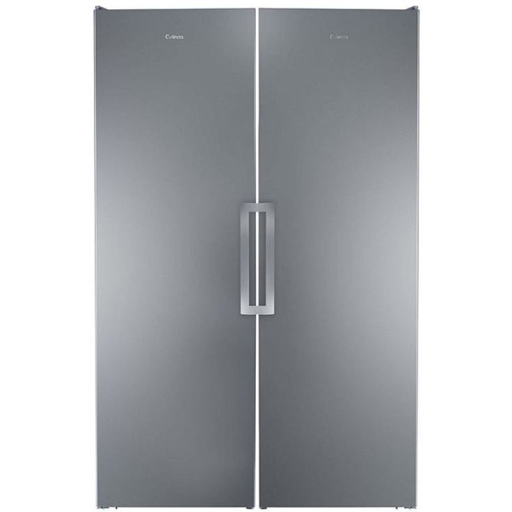 Jääkaappi ja pakastin Cylinda K2385XRFHE - F2385XNVRFE, 119cm, ruostumaton teräs