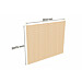 Autokatoksen 26 m² sivuseinä Holzbrüder Ralf, 2075x2540 mm, kyllästetty luonnollinen puu (1kpl)