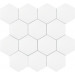 Lattialaatta History Jugend Basic Hex White, himmeä  - HEXB25WHITE
