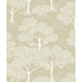 Tapetti Littlephant Woodland Notes, vaaleankeltainen - 1569