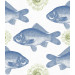Paneelitapetti Fish Blue - MTG-WP20009