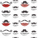 Paneelitapetti Mindthegap Moustache and lips, 1.56x3m (MTG-WP20084)