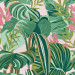 Paneelitapetti Mindthegap Tropical foliage, 1.56x3m, vaaleanpunainen (MTG-WP20367)
