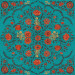 Paneelitapetti Mindthegap Hindu bloom, 1.56x3m, turkoosi (MTG-WP20408)