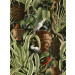 Paneelitapetti Mindthegap Exotic menagerie, 1.56x3m, musta/vihreä (MTG-WP20463)