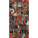 Tapetti Mindthegap Festival Memories, 1.56x3m, punainen/musta - WP20612