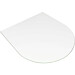 Tulisijan aluslasi Svt 1000x1200x6mm, kirkas