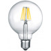 LED-Lamppu Trio E27, filament globe 7W, 806lm 2700K switch dimm