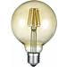 LED-lamppu Trio E27, filament, iso globe, 8W, 806lm, 2700K, ruskea, switch dimmer