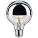 LED-pääpeililamppu Paulmann Modern Classic Edition Globe, E27, G95, 580lm, 4.8W, 2700K, hopea