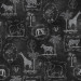 Mallipala Rebel Walls Animal Party Blackboard (REBR15273)