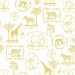Mallipala Rebel Walls Animal Party Yellow (REBR15272)
