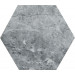 Lattialaatta Marmore hex Grey, 14x16cm - KYLAHEXMARGRE