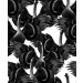 Tapetti Studio Lisa Bengtsson Swan lake mustavalkoinen 0.53x10.05m, non-woven - SLB1176
