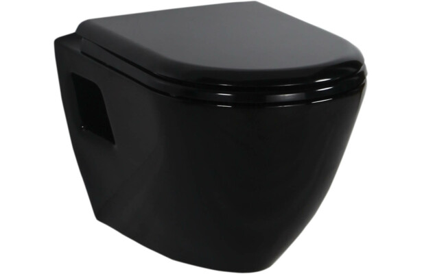 Creavit Wc Istuin Tp 325 40 Seinamalli Musta Soft Close Kansi