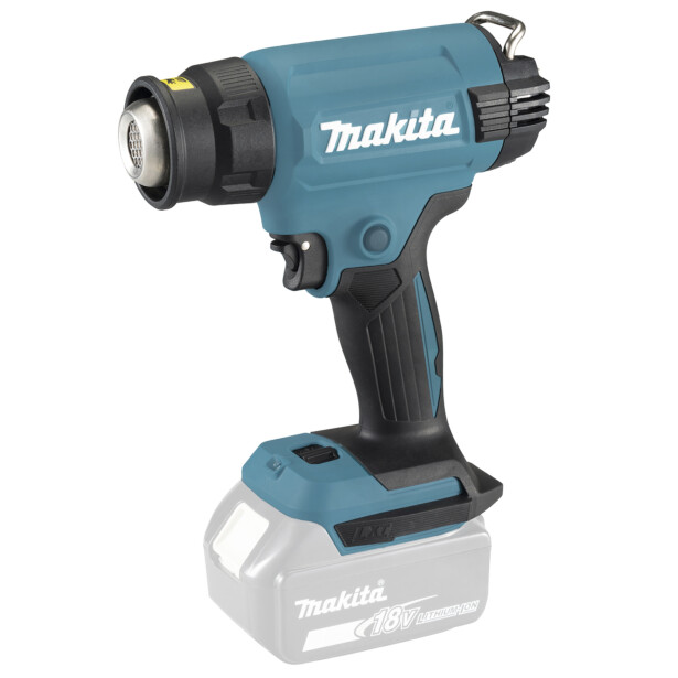 Akkukuumailmapuhallin Makita DHG181ZJ suuttimin, 18V, ilman akkua + Makpac