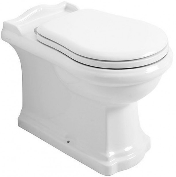 WC-istuin Kerasan Retro S/P-lukko valkoinen
