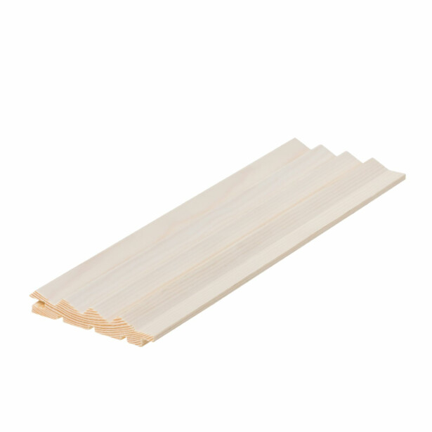 Dyyni-paneeli Cent 15x90mm, mänty, valkolakattu, eri pituuksia