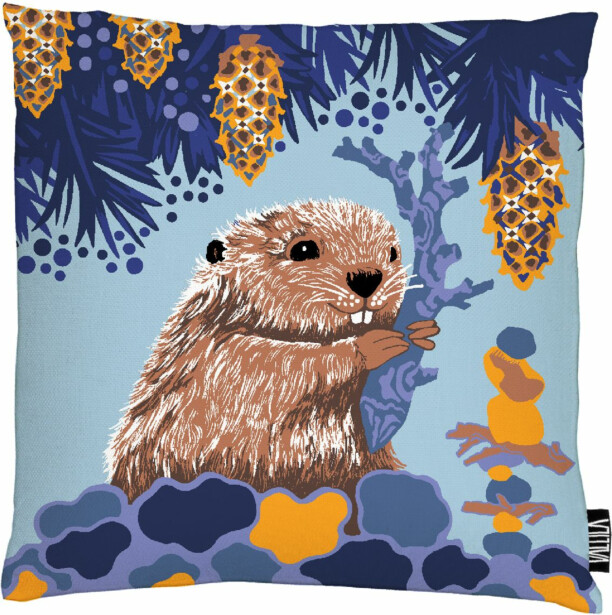Koristetyynynpäällinen Vallila Alvar, 43x43cm, sininen