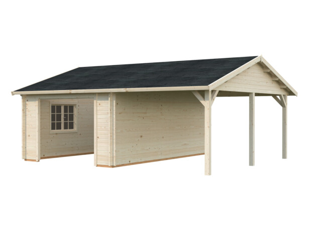 Autotalli Palmako Roger, ilman ovea, 19,0+16,2 m2 FR44-6757-1