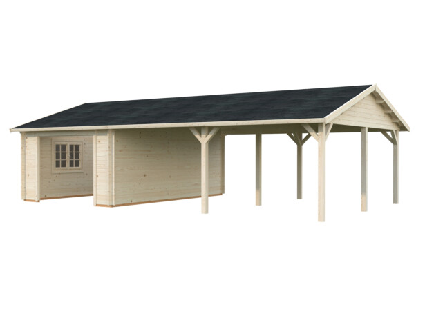Autotalli Palmako Roger, ilman ovea, 19,0+33,2 m2 FR44-9857-1