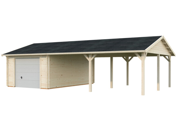Autotalli Palmako Roger, nosto-ovella, 19,0+33,2 m2 FR44-9757