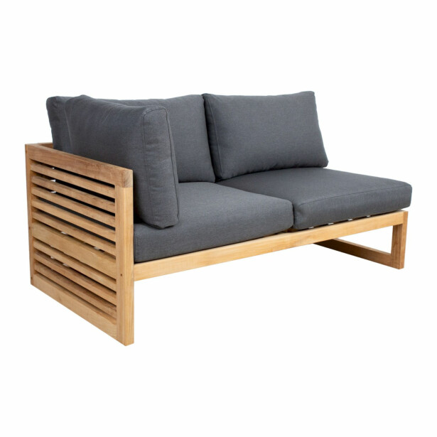 Moduulisohva Home4You Serenity, 2-Istuttava, oikea, tummanharmaa