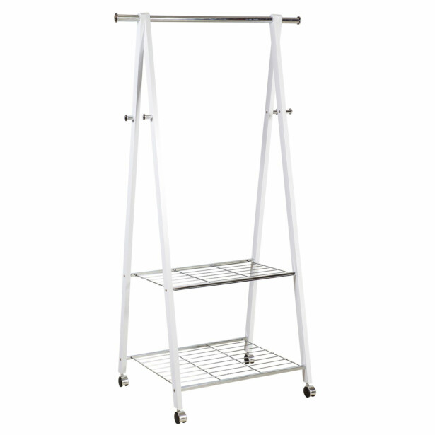 Vaateteline Home4You Forest, 85x52x152cm, valkoinen 