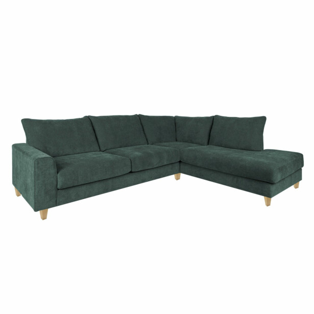 Kulmasohva Home4You Layla 265x208cm, oikea, vihreä