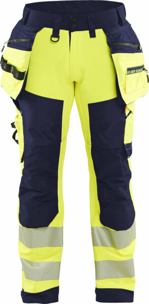Softshell-riipputaskuhousut Blåkläder 1820 Highvis, polvisuojataskuilla